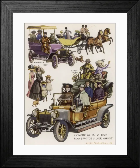 Framed Print : Early motor cars Framed Print : Early motor cars