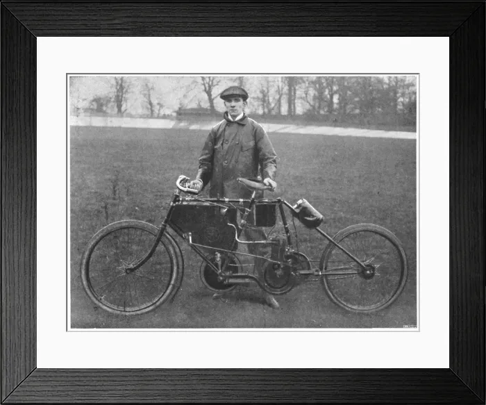 Framed Print : Jarrott: motor cycle race winner Framed Print : Jarrott: motor cycle race winner