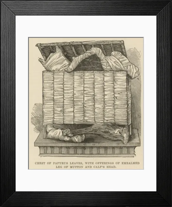 Framed Print : Funerary equipment of Queen Isa-em-Kheb: embalmed offerings Framed Print : Funerary equipment of Queen Isa-em-Kheb: embalmed offerings
