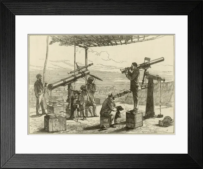 Framed Print : The astronomers waiting for the eclipse Framed Print : The astronomers waiting for the eclipse