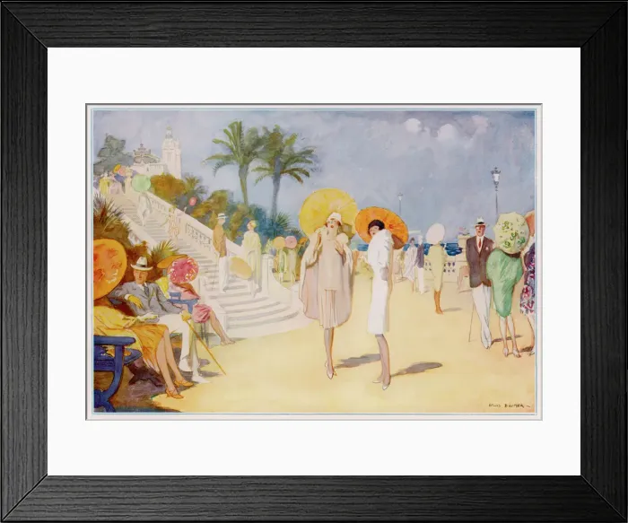 Framed Print : Les Papillons - a Monte Carlo impression by Lewis Baumer