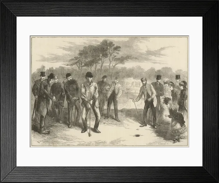 Framed Print : Golf Match on Blackheath Framed Print : Golf Match on Blackheath