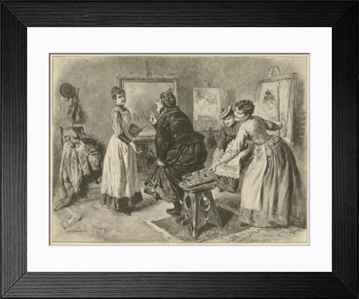 Framed Print : An Art Critic Framed Print : An Art Critic
