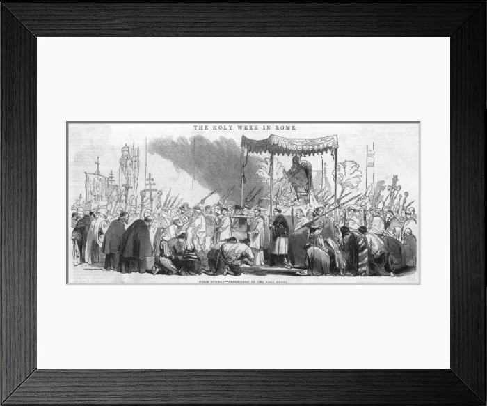Framed Print : Pope Gregory XVI Palm Sunday Framed Print : Pope Gregory XVI Palm Sunday