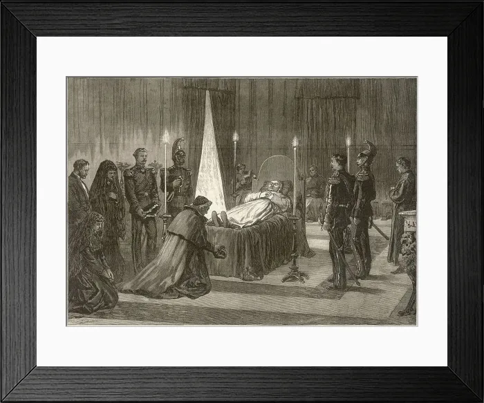 Framed Print : Dead Pope Pius IX Lying in state Framed Print : Dead Pope Pius IX Lying in state