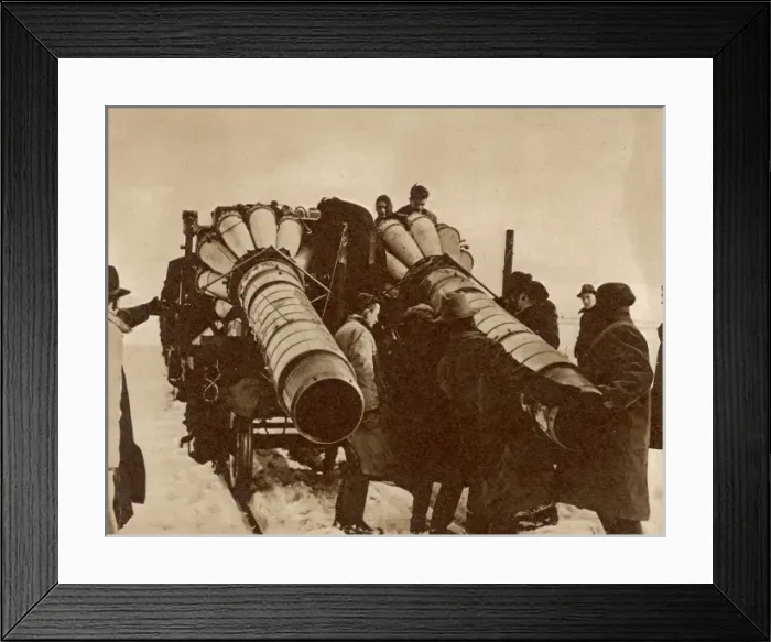 Framed Print : Jets to clear snow drifts in Wales in 1947 Framed Print : Jets to clear snow drifts in Wales in 1947