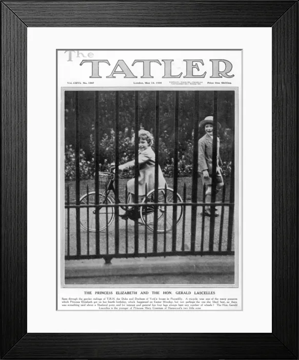 Framed Print : Princess Elizabeth on her trike Framed Print : Princess Elizabeth on her trike