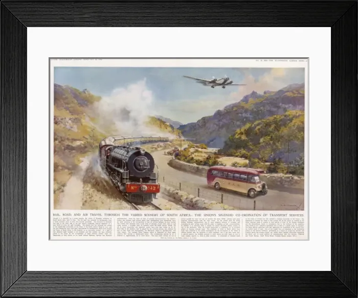Framed Print : Co-ordination of Transport Service in South Africa