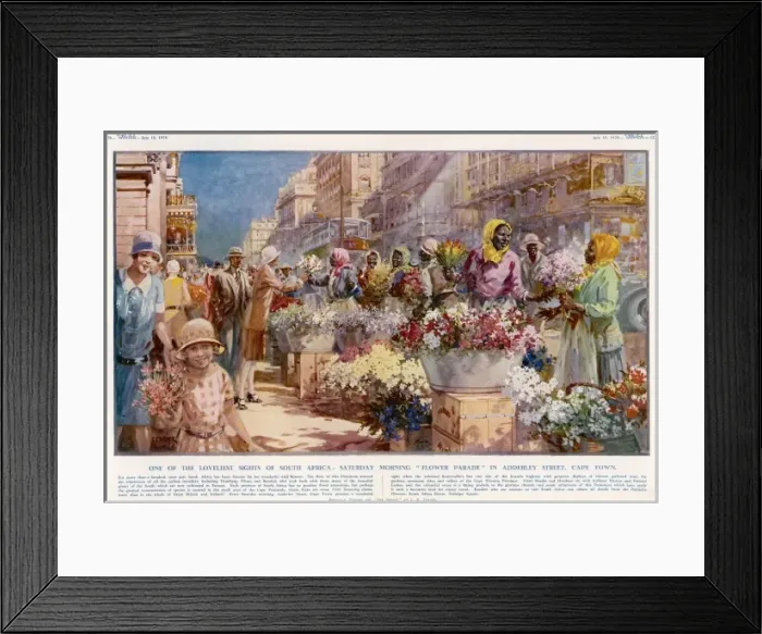 Framed Print : Flower Sellers - Cape Town, South Africa Framed Print : Flower Sellers - Cape Town, South Africa