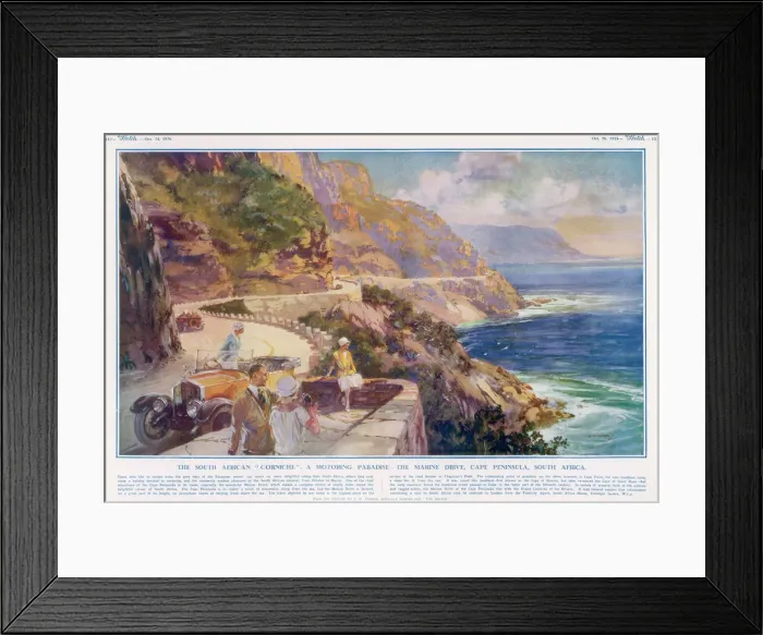 Framed Print : The Marine Drive, Cape Peninsula, South Africa Framed Print : The Marine Drive, Cape Peninsula, South Africa