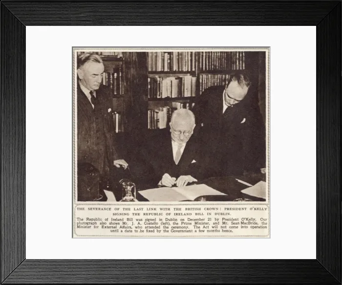 Framed Print : Republic of Ireland Act 1948 Framed Print : Republic of Ireland Act 1948