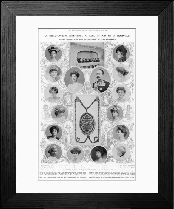 Framed Print : A Coronation Festivity: a ball in aid of a hospital Framed Print : A Coronation Festivity: a ball in aid of a hospital