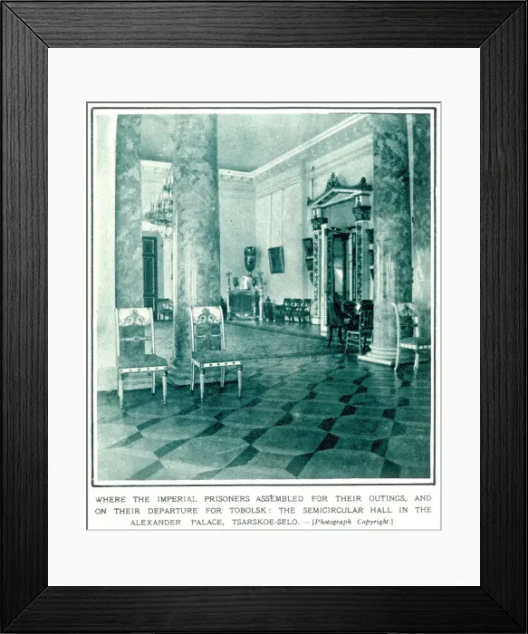 Framed Print : Hall in the Alexander Palace, Tsarskoe-selo Framed Print : Hall in the Alexander Palace, Tsarskoe-selo