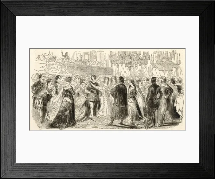 Framed Print : The Plantagenet Ball at Buckingham Palace