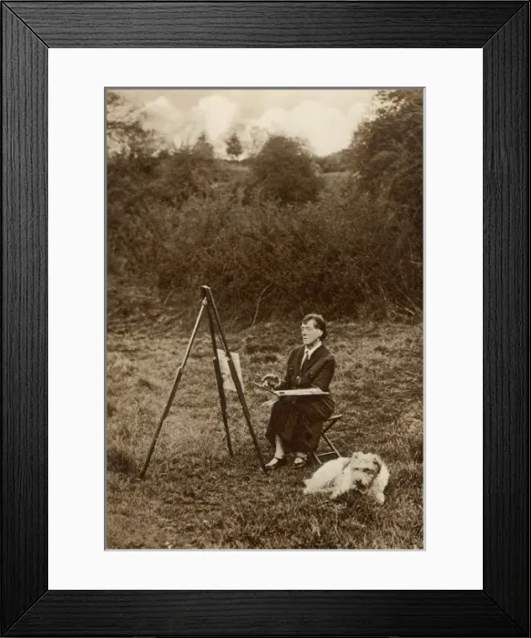 Framed Print : An artist at home Framed Print : An artist at home