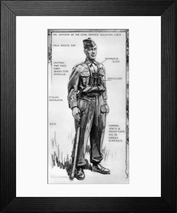 Framed Print : Local Defence Volunteer Force Framed Print : Local Defence Volunteer Force