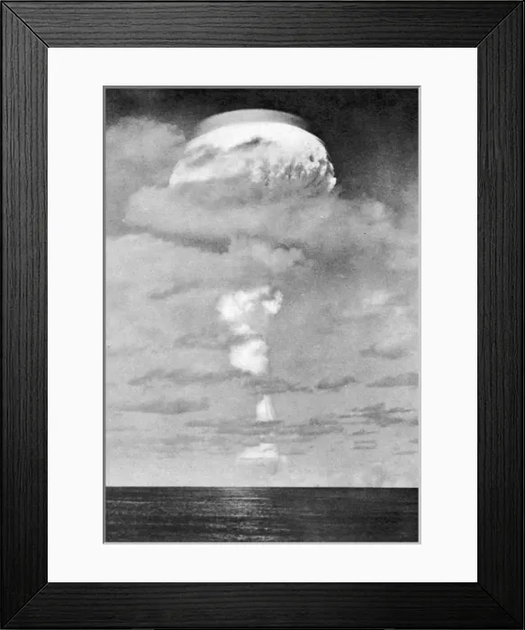 Framed Print : 1957 nuclear test: First hydrogen bomb test