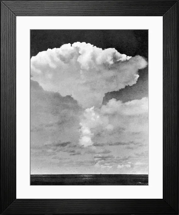Framed Print : 1957 nuclear test: First hydrogen bomb test