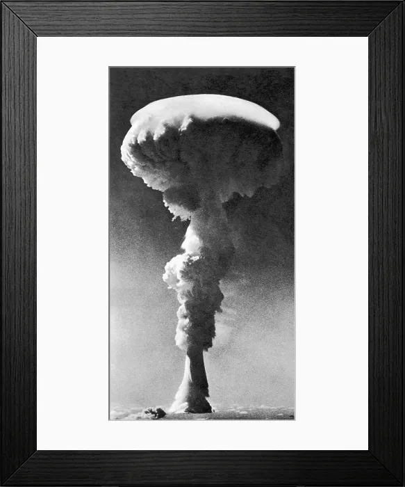 Framed Print : 1957 nuclear test: First hydrogen bomb test