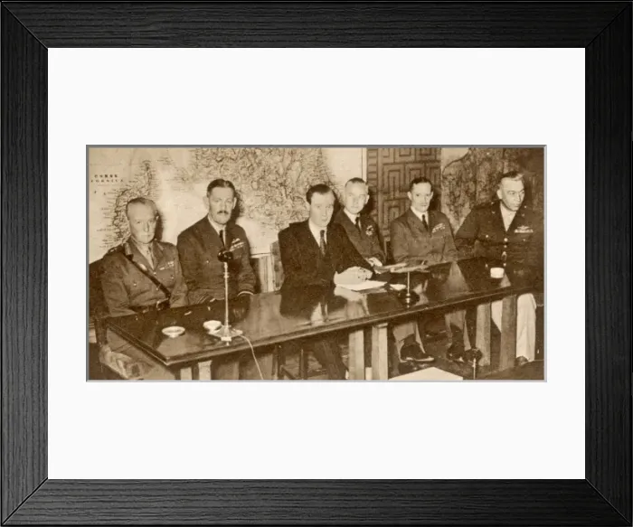 Framed Print : V1 bomb counter measures committee, 1944 Framed Print : V1 bomb counter measures committee, 1944