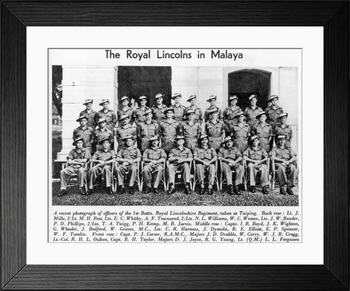 Framed Print : The Royal Lincolns in Malaya Framed Print : The Royal Lincolns in Malaya