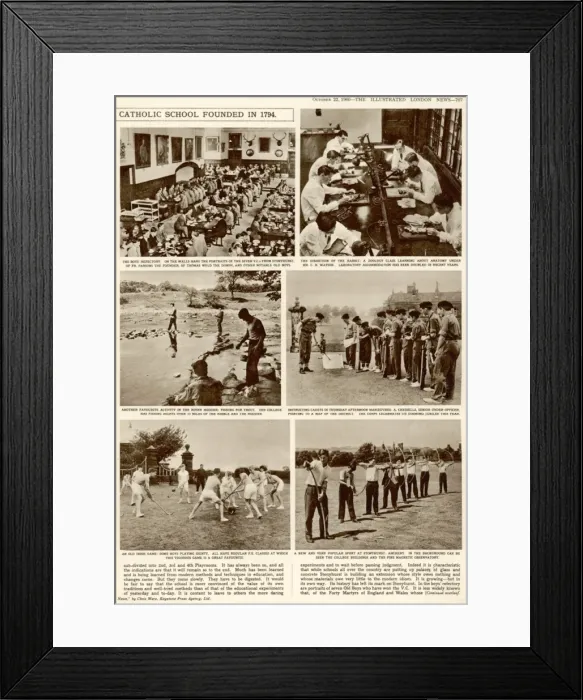 Framed Print : The education of British Youth: Stonyhurst College Framed Print : The education of British Youth: Stonyhurst College