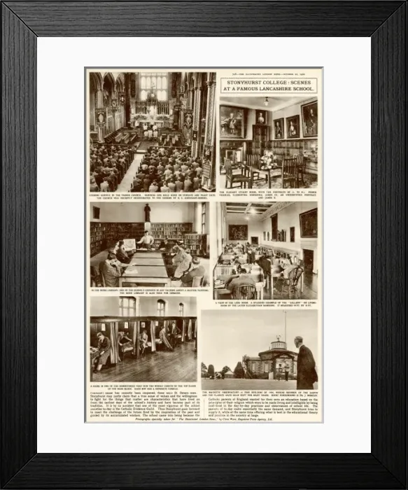 Framed Print : The education of British Youth: Stonyhurst College Framed Print : The education of British Youth: Stonyhurst College