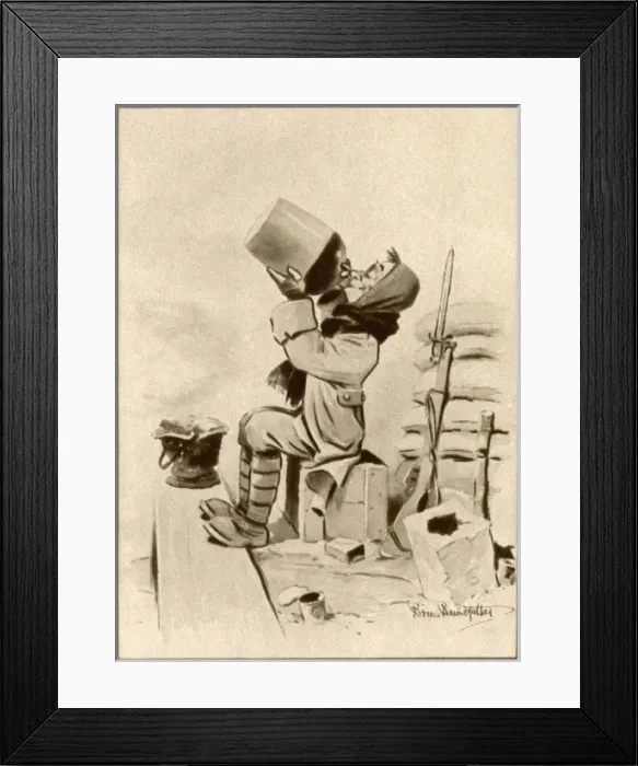 Framed Print : The Spirit of our Troops is excellent by Bairnsfather Framed Print : The Spirit of our Troops is excellent by Bairnsfather
