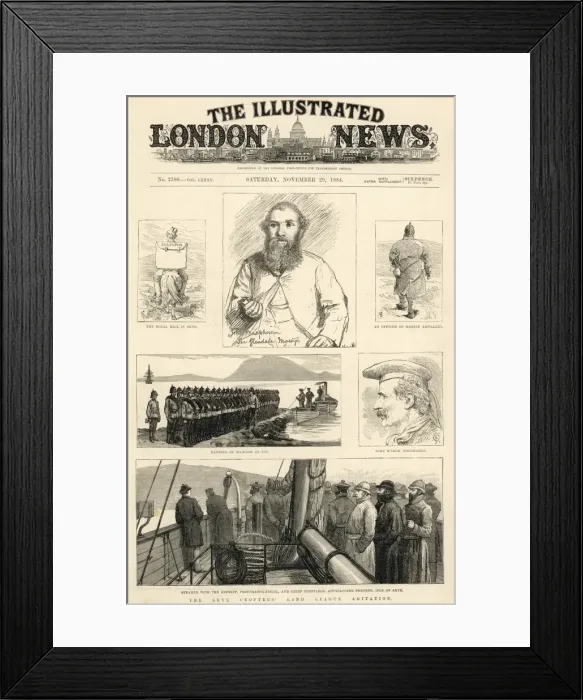 Framed Print : The Skye crofters Land League Agitation Framed Print : The Skye crofters Land League Agitation