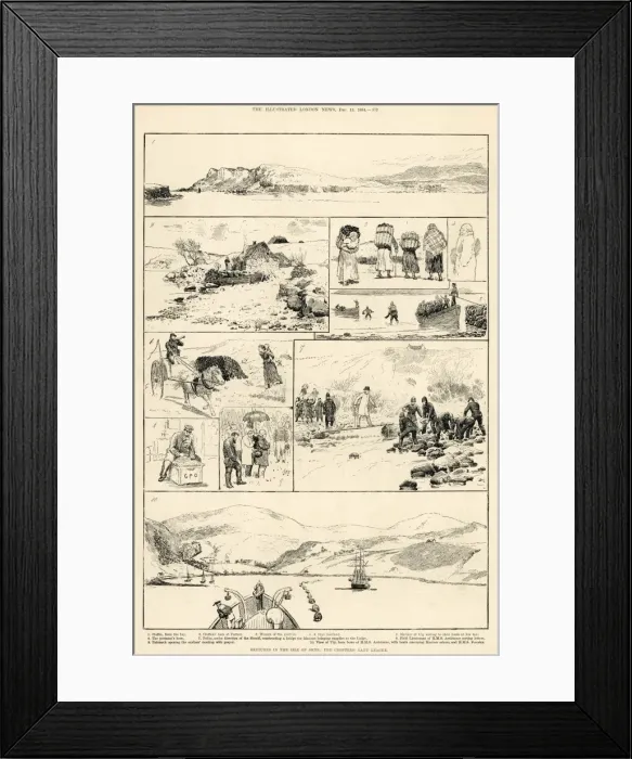 Framed Print : The Skye crofters Land League Agitation Framed Print : The Skye crofters Land League Agitation