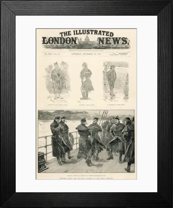 Framed Print : Military intervention on Lewis, 1887 Framed Print : Military intervention on Lewis, 1887