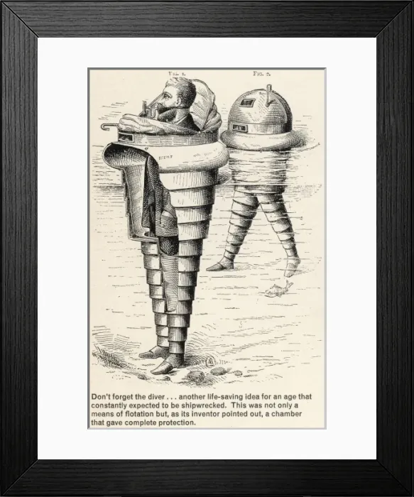 Framed Print : Remarkable Life-saving Body Suit