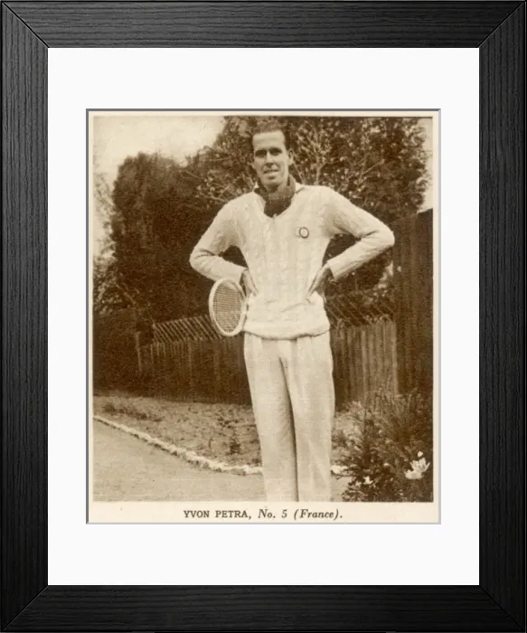 Framed Print : Yvon Petra in tennis whites