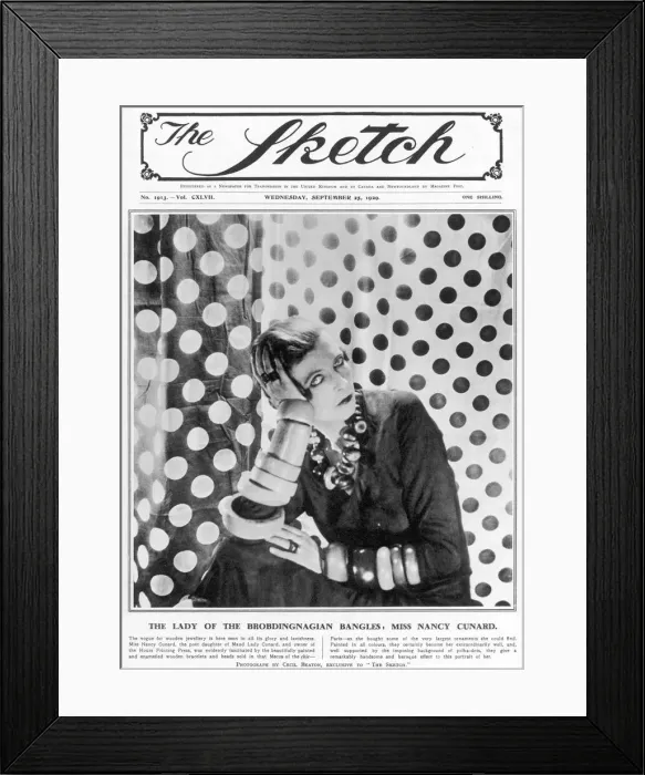 Framed Print : Nancy Cunard on cover of The Sketch Framed Print : Nancy Cunard on cover of The Sketch