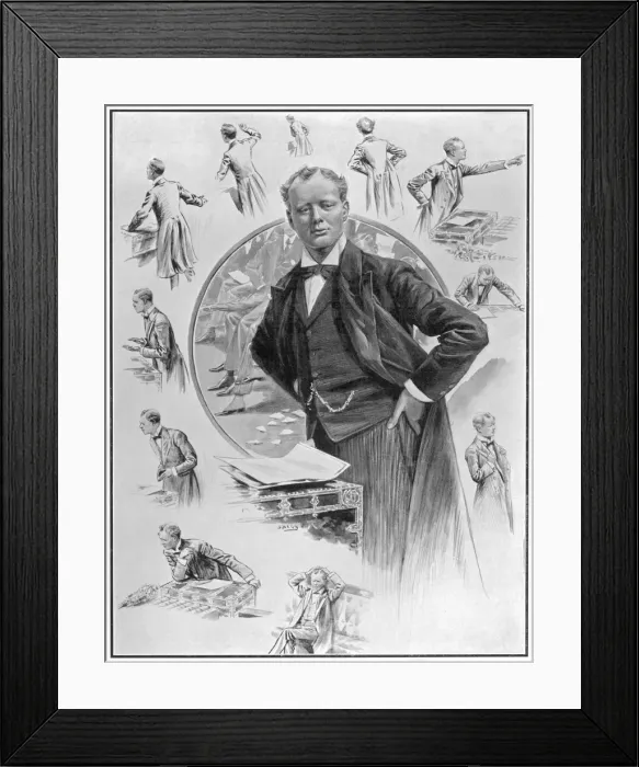 Framed Print : Winston Churchill as an orator Framed Print : Winston Churchill as an orator
