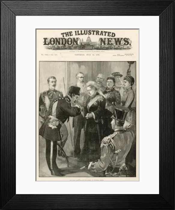 Framed Print : The Shah received by Queen Victoria at Windsor Castle Framed Print : The Shah received by Queen Victoria at Windsor Castle