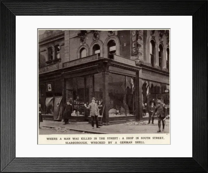 Framed Print : German shell damaged Scarborough 1914 Framed Print : German shell damaged Scarborough 1914