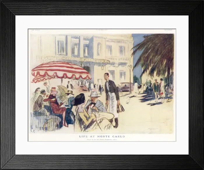 Framed Print : Life at Monte Carlo Framed Print : Life at Monte Carlo