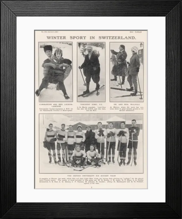 Framed Print : Winter Sport in Switzerland