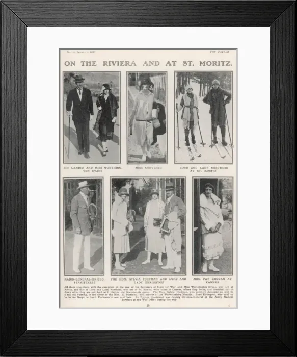 Framed Print : On the Riviera and at St. Moritz Framed Print : On the Riviera and at St. Moritz
