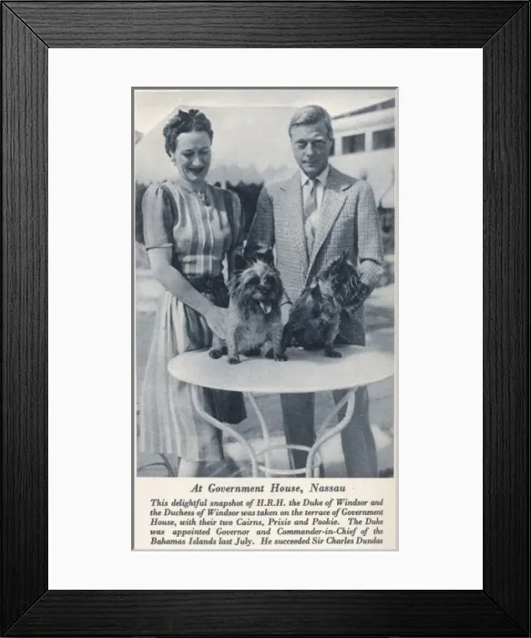 Framed Print : The Duke and Duchess of Windsor in Nassau Framed Print : The Duke and Duchess of Windsor in Nassau