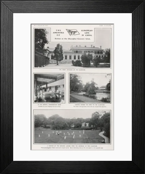 Framed Print : Scenes at the Shanghai Country Club