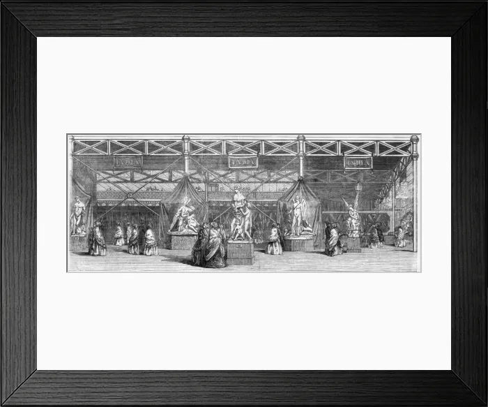Framed Print : Great Exhibition, Indian court Framed Print : Great Exhibition, Indian court