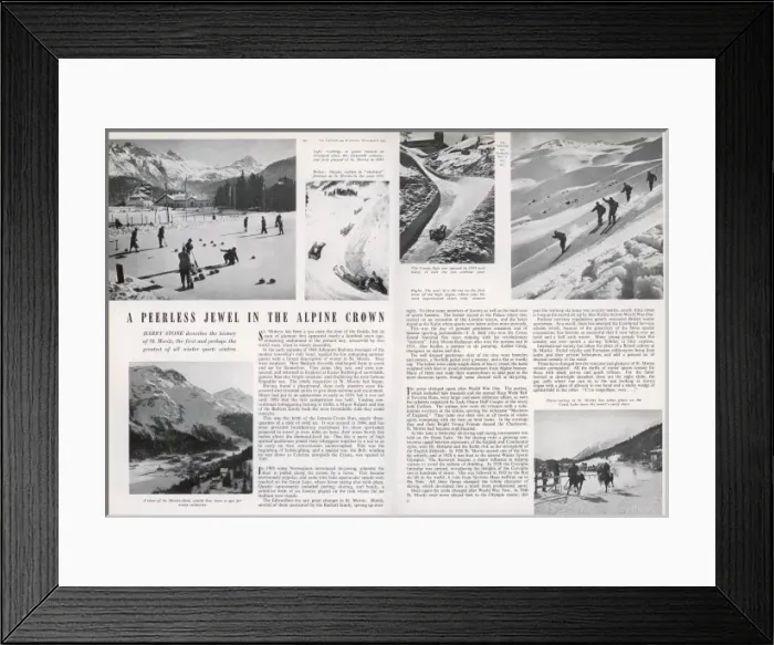 Framed Print : St. Moritz, Switzerland