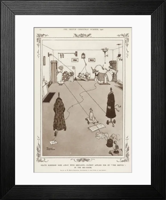 Framed Print : Heath Robinson Bedroom 4 of 4 Framed Print : Heath Robinson Bedroom 4 of 4
