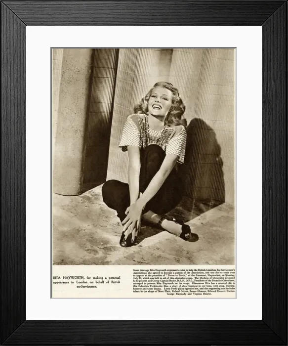 Framed Print : Rita Hayworth Framed Print : Rita Hayworth