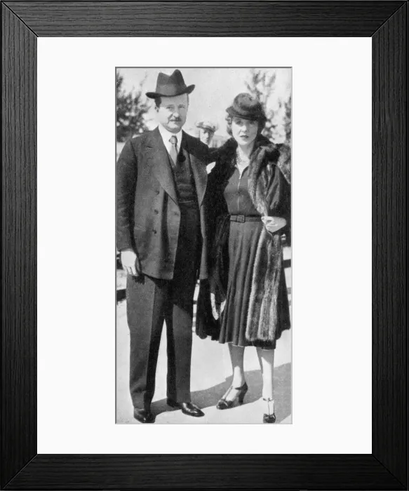 Framed Print : Mr Duff and Lady Diana Cooper at Palm Beach, Florida Framed Print : Mr Duff and Lady Diana Cooper at Palm Beach, Florida