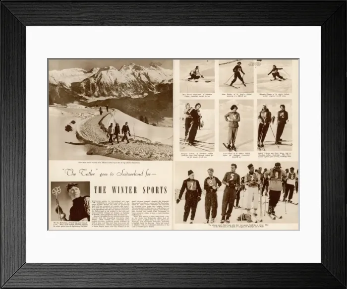 Framed Print : The Tatler goes to Switzerland Framed Print : The Tatler goes to Switzerland