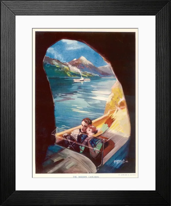 Framed Print : The Modern Caveman