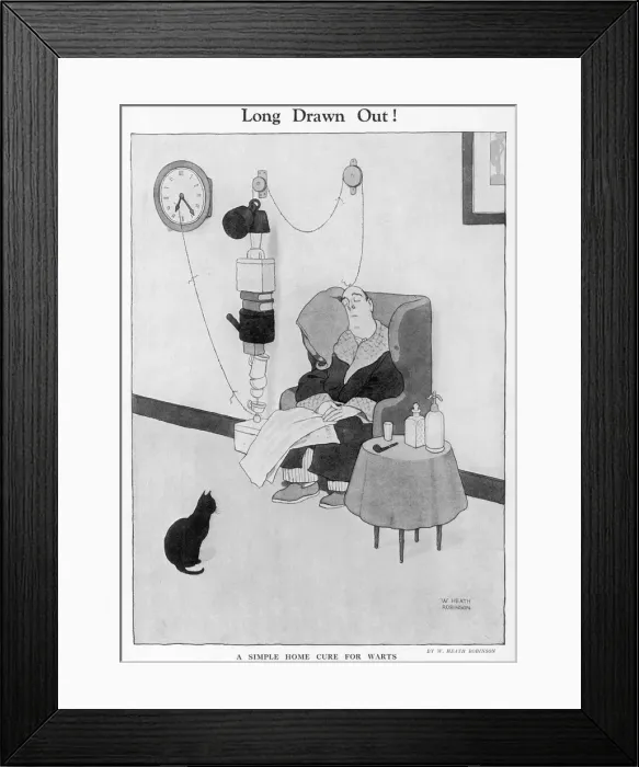 Framed Print : Long Drawn Out! by William Heath Robinson Framed Print : Long Drawn Out! by William Heath Robinson